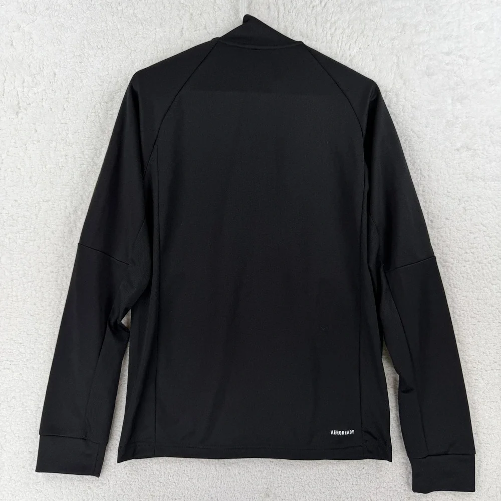 Adidas‎ Track Jacket Mens Small Black Animal Print AEROREADY Full Zip Soccer